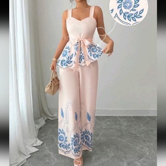 2 Pieces Women's Elegant Romantic Date & Holiday Outfit - Picture 1 of 4